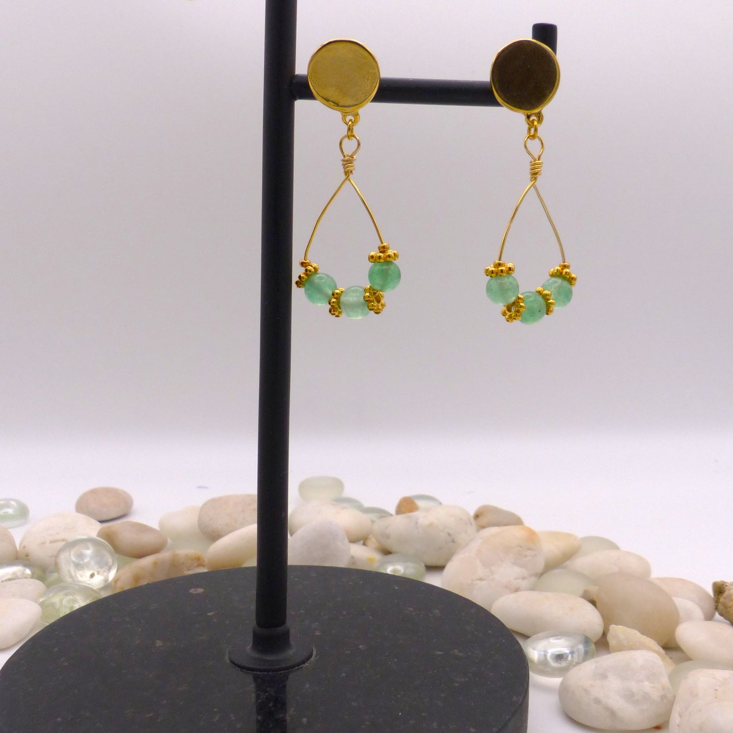 Boucles d'oreilles Badine Aventurine
