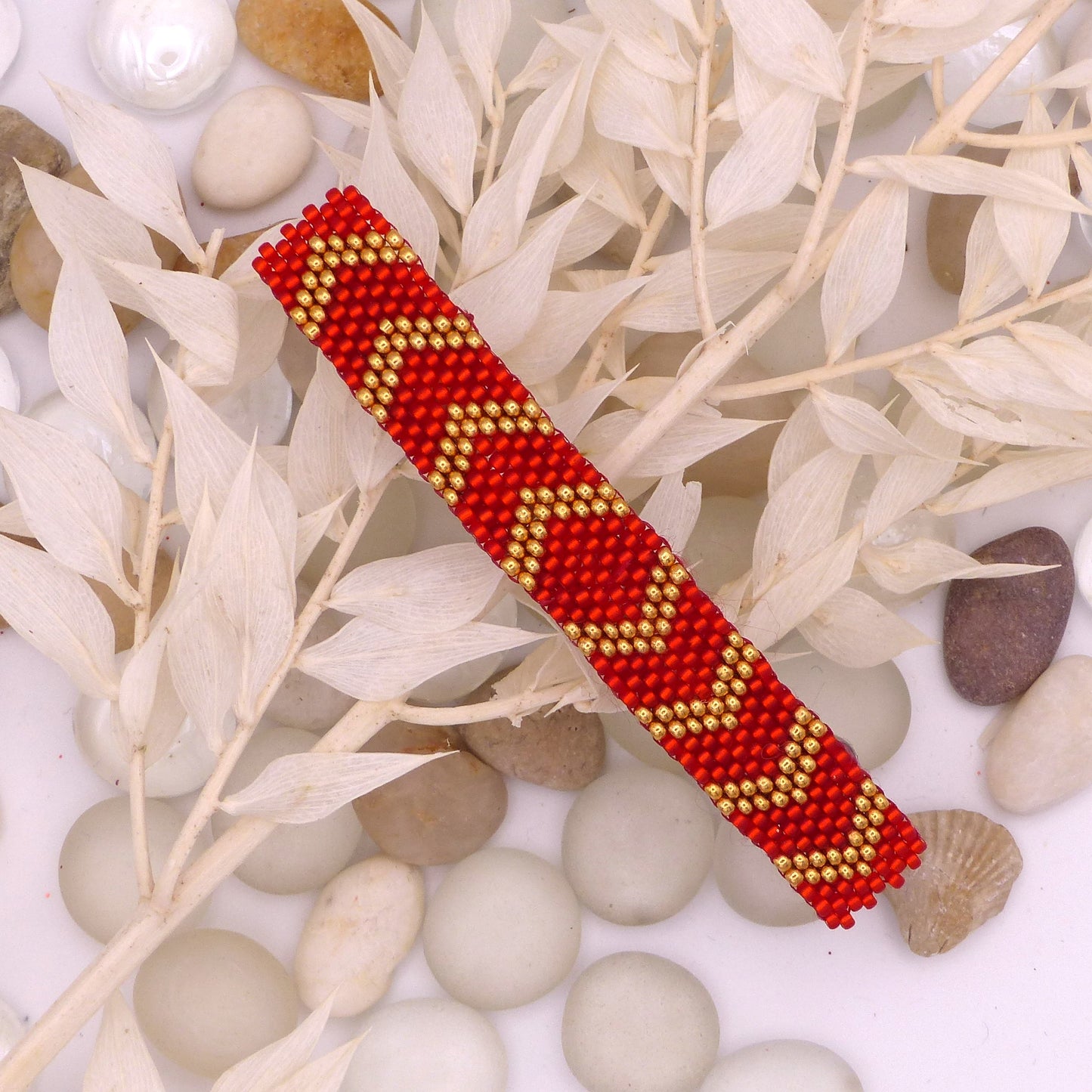 Grande Barrette Chèvrefeuille