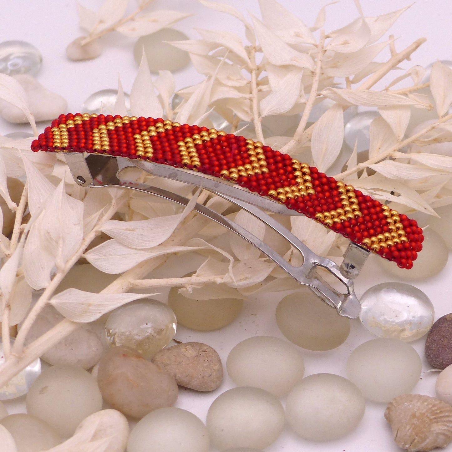 Grande Barrette Chèvrefeuille