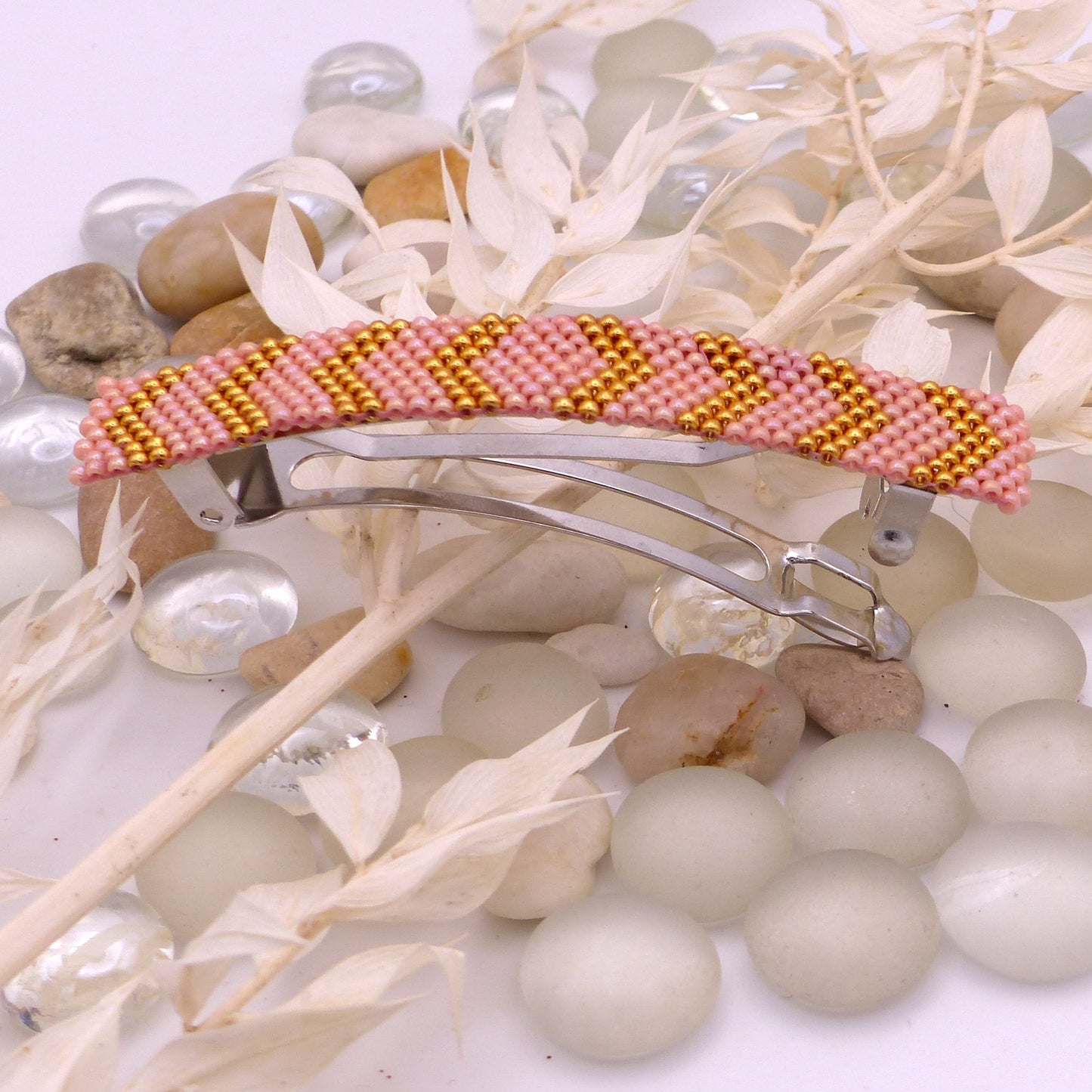 Grande Barrette Chèvrefeuille