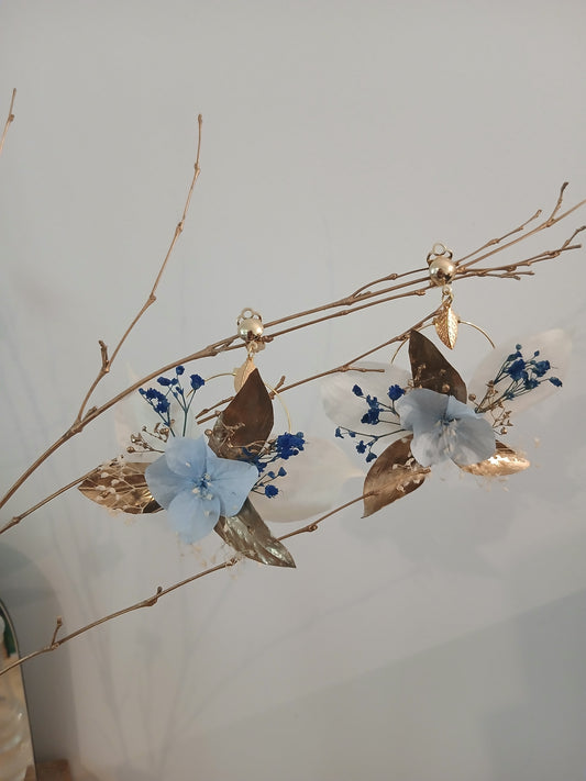 Boucles d’oreilles Hortensia