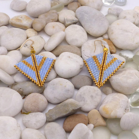 Boucles D'Oreilles Sylvabelle Bleu ciel